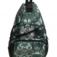 2019 latest Polyester men's cross body sling bag dark green colour