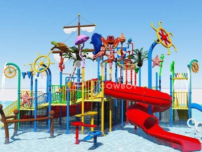Water Park Equipment Fiberglass Water Playground for Kids