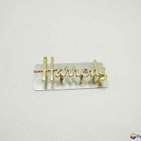 Custom Metal Brand Logo Tag for Handbag logo tag