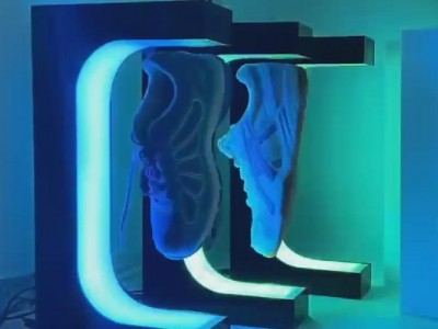 NEW customize magnetic floating levitaiton shoes sneaker display racks