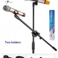 Professional Microphone Stand with with three legs and two holders, for Stage