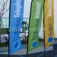 Custom logo  feather flags