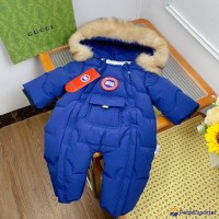 Baby Lamb Snowsuit Blue baby 2025 outfits baby winter down jacket