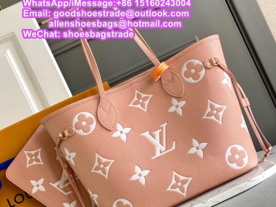 everfull mm monogram empreinte nvprod leather handbag carryall     peedy bag