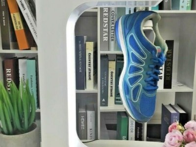 customize logo magnetic levitation rotating shoe advertisment display rack