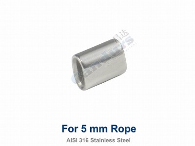 5.0 mm AISI 316 Stanless Steel Wire Rope Sling Ferrule