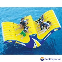 inflatable water toys  air water totter slide with climbing