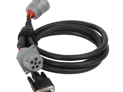 6PIN GRAY MALE TO 6P FEMALE GRAY WITH D-SUB 15P MALE j1708 connector to db 15 sp