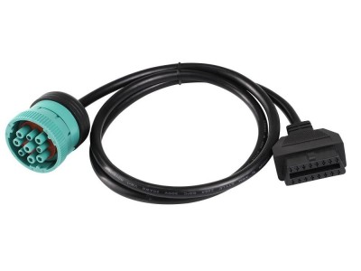 16PIN FEMALE TO J1939 TYPE2 MALE sae j1939 9 pin adapter gnostic cable for truck