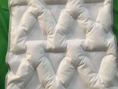 Down fabric with triangular pattern