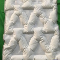 Down fabric with triangular pattern