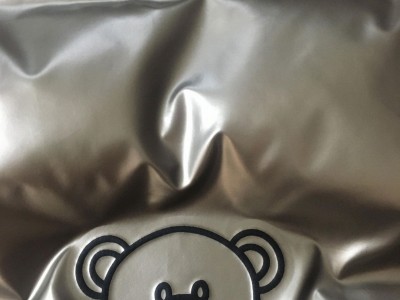 Custom letter down fabric