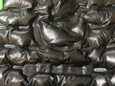 Patterned channel down fabric