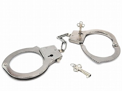 Toy Handcuffs with Keys Police Costume Prop Accessories