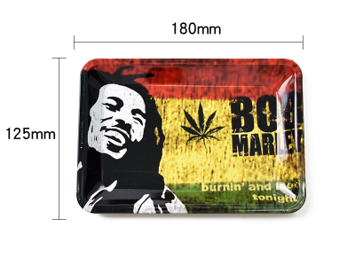 Factory Wholesale Custom Metal Tin Rolling Tray Tobacco China Smoking Tray