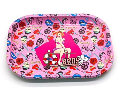 New Design Cheap Serving Custom Rolling Tin Metal Tray