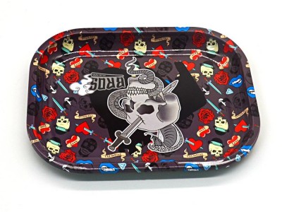 Factory Metal Rolling Tray Large 14 X 11 Inch Tray Stock Pattern