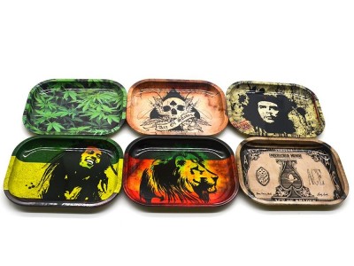 Wholesale 18X12.5cm Custom Rolling Tray Logo Printing Rolling Tray