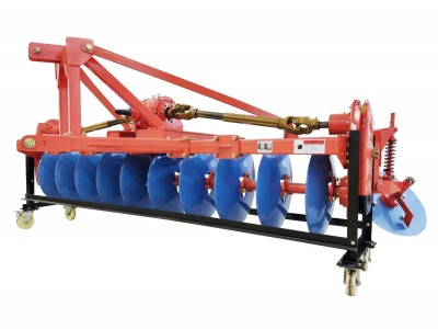 Tractor mounted drive disc plow