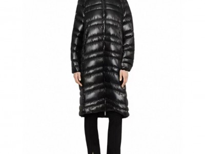 Black Long Goose Down Padded Long Puffer Jacket         Jacket Women