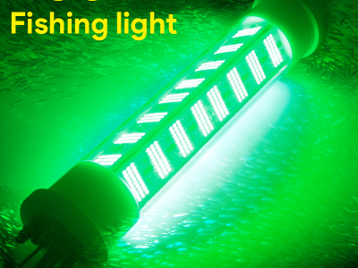 Underwater Fishing Light 12V-24V Lure Bait Finder Night Fishing Light for Shrimp