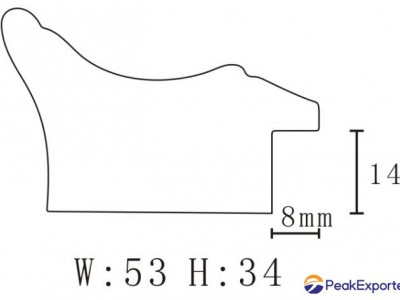 PS picture frame with good quality PS mouldings