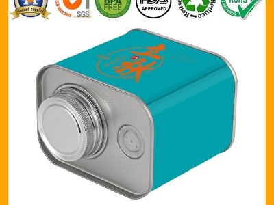 Customized Screw Top Airtight Tin Container Coffee Bean Can with Valve