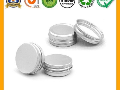 5ml 10ml 15ml 25ml 30ml 50ml Wax Cosmetics Screw Metal Tin Aluminum Jar