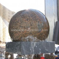 white floating granite spheres,ball fountain