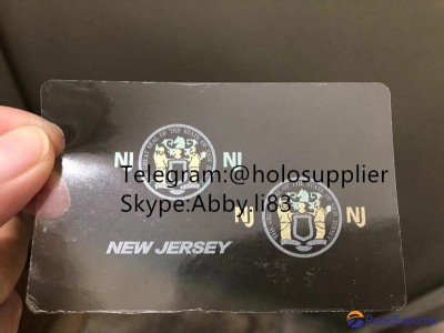 New Jersey hologram NJ sticker NJ OVI  laminate