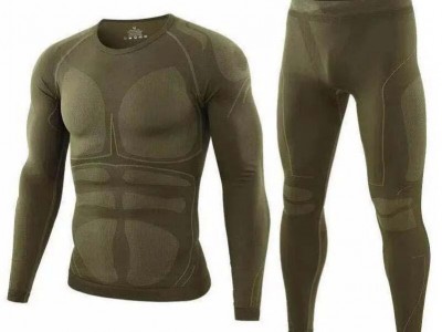 Training Thermo Underwear Long Sleeve Winter Outdoor Warm Fleece Lined
