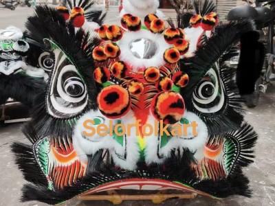 HK Futsan style traditional lion Guan Gung and Zhang Fei