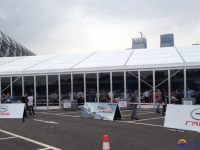 Specializing in the production of large-scale exhibition tent, trade fair tent