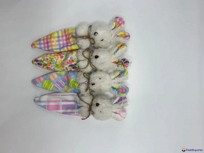 19cm small rabbit bag with zipper for Easter day