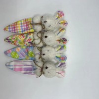 19cm small rabbit bag with zipper for Easter day
