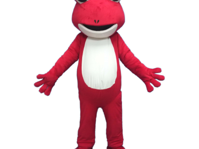 adult frog mascot costume green/red