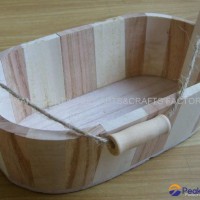 wooden bucket