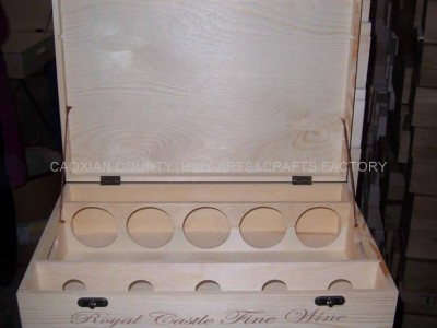 Five bottle wine box