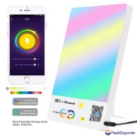 10000lux sunlight white daylight led sad light therapy lamp wifi rgb adjustable