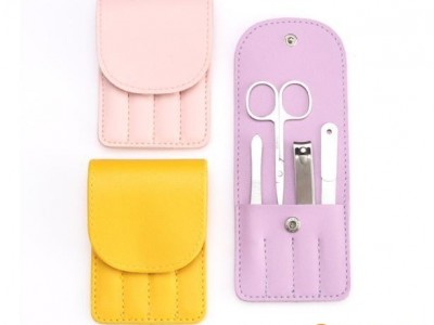 Travel Manicure Set Pedicure kit 4 In 1 Travel Grooming Case Sets