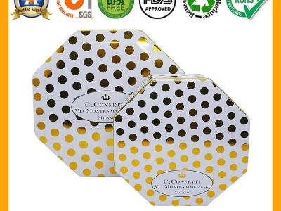 Hotsale Octagonal Metal Cookie Tin Box BR1407