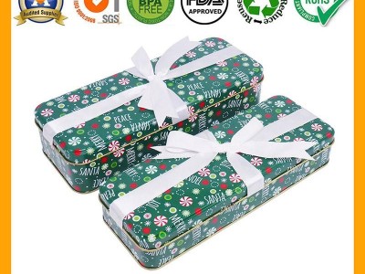 Customized Rectangular Shortbread Cookie Tin Box BR1406