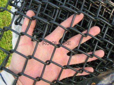 Plastic Coated Chain Link Fence Wire Mesh Roll