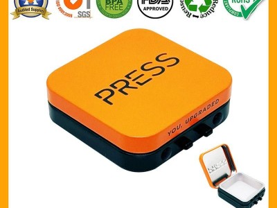 Square Child Resistant Highed Edible Tin Container with Inserts Manufacturer
