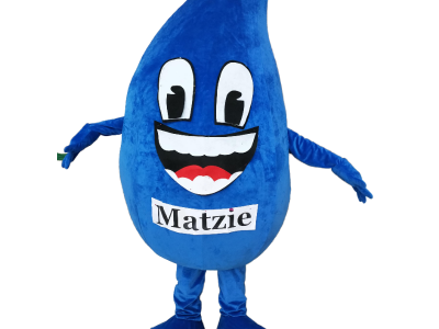 blue water drop mascot costume for adult
