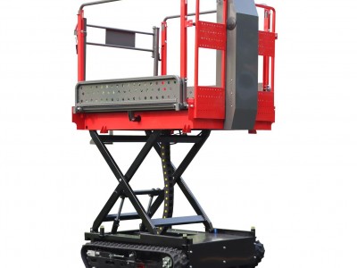 crawler remote control work platform for garden fruits picking