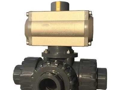 Pneumatic Tree Way Ball valve
