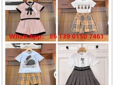Children kids Classic Tracksuits boy t shirt girl dress