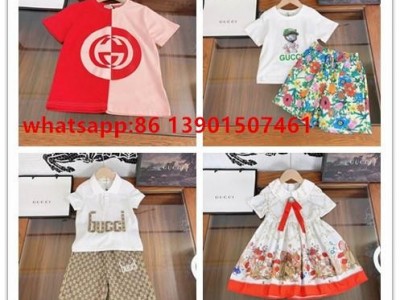 kids Classic Tracksuits boy t shirt girl dress short pants