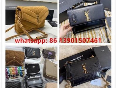 top      handbags Sleek shiny bags saint  Laurent purses with tassels iconic bag